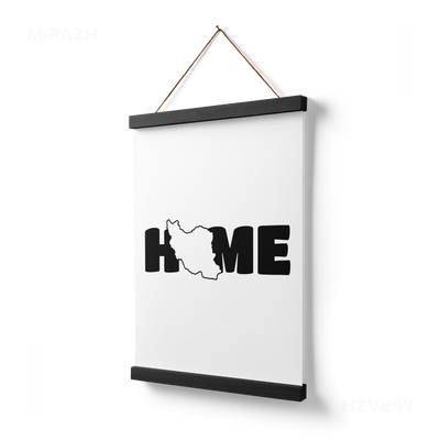 IranMyHome Magnetic Hanger Poster 03 Black Wood