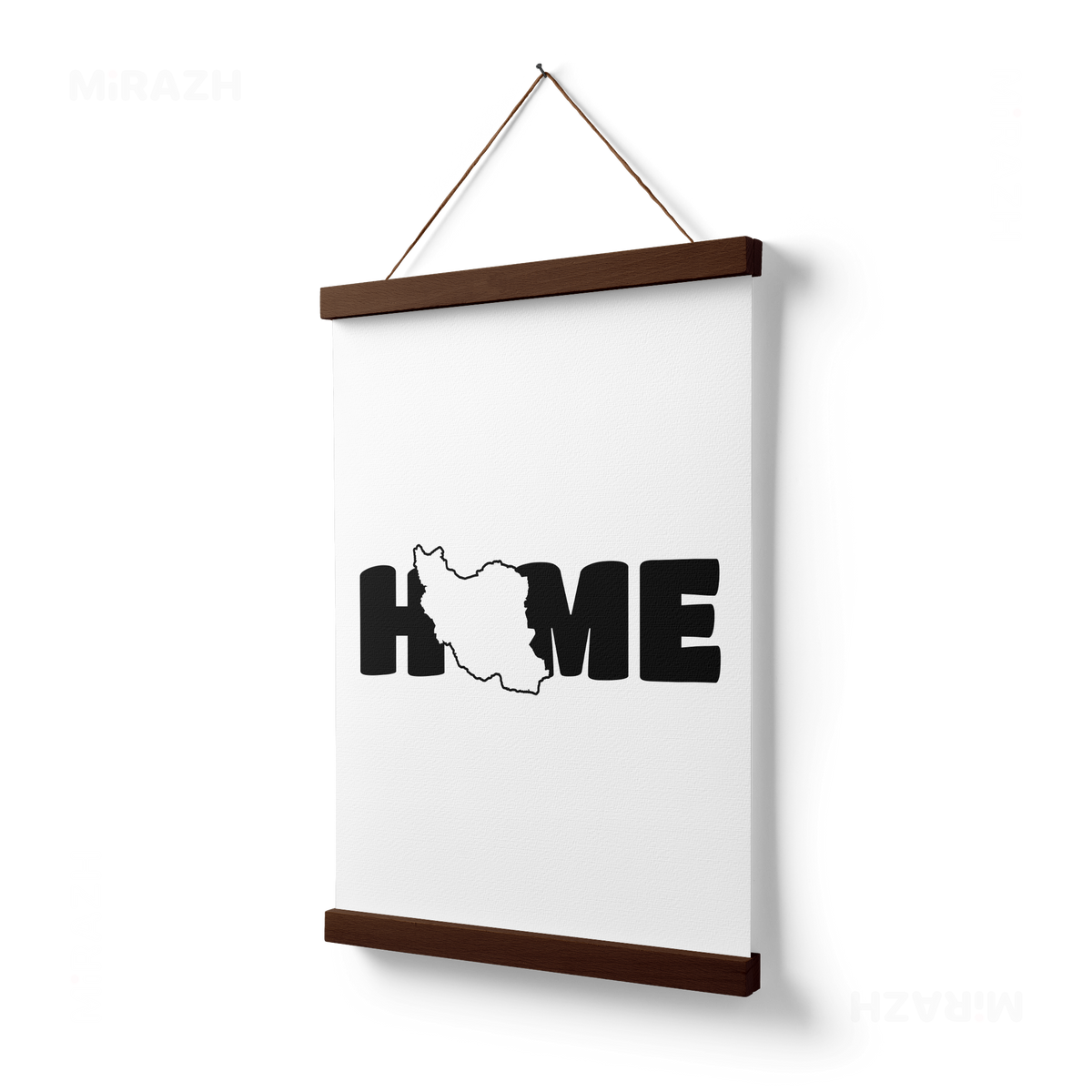 IranMyHome Magnetic Hanger Poster 03 Dark Wood