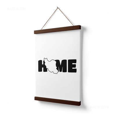IranMyHome Magnetic Hanger Poster 03 Dark Wood