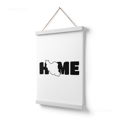 IranMyHome Magnetic Hanger Poster 03 White Wood