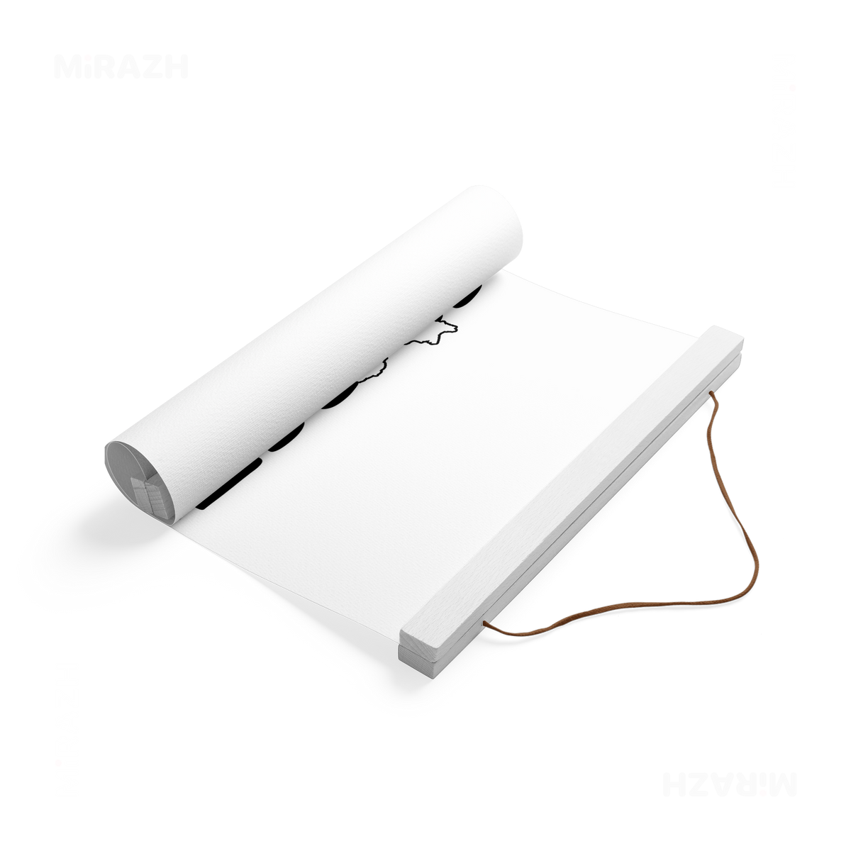 IranMyHome Magnetic Hanger Poster 04 White Wood