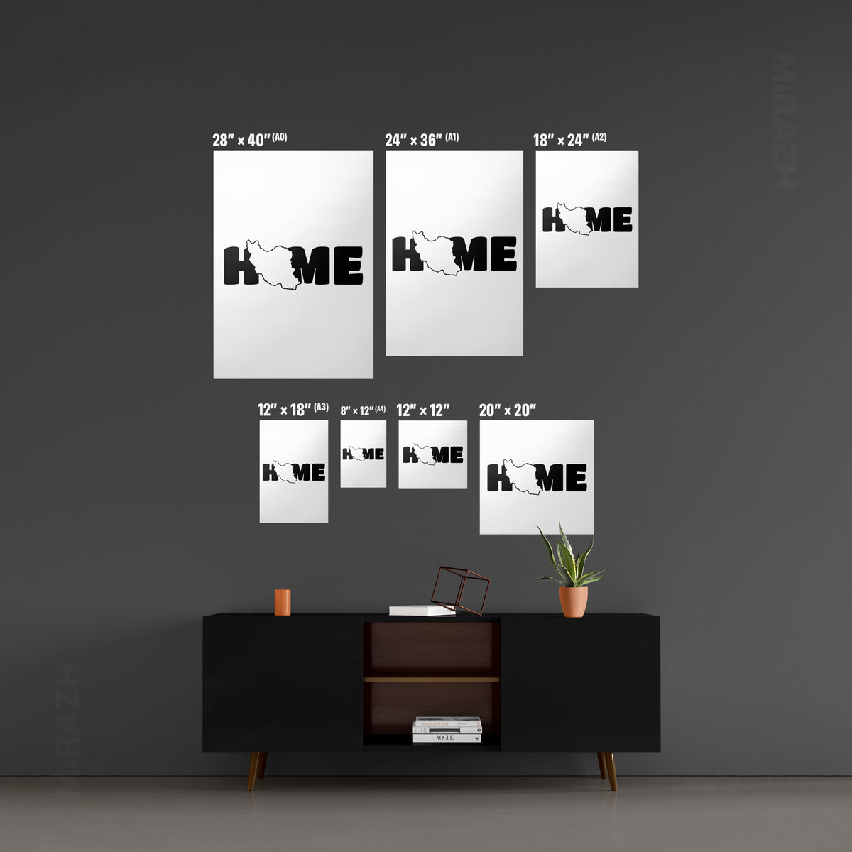 IranMyHome Metallic Print 05 Aluminum