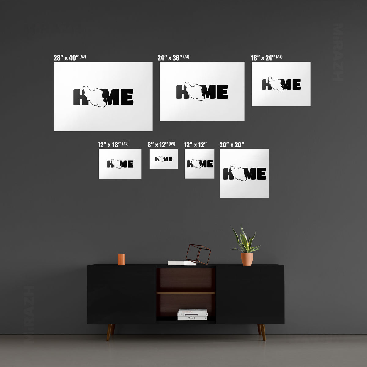 IranMyHome Metallic Print 06 Aluminum