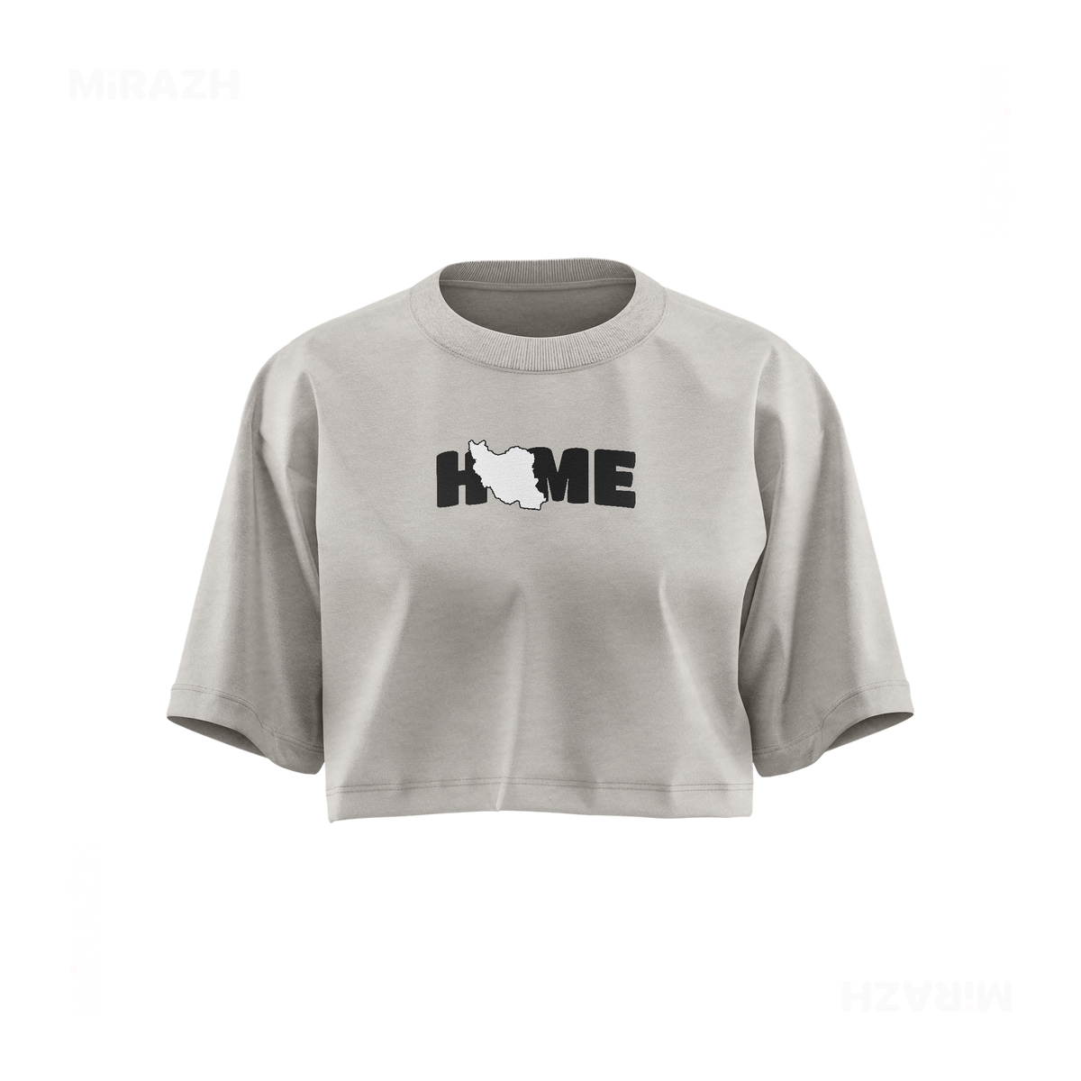 IranMyHome Over Sized Crop Top 01 Faded Bone