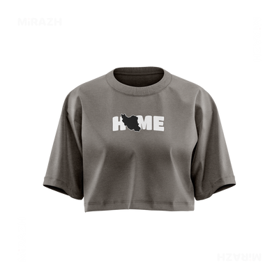 IranMyHome Over Sized Crop Top 01 Faded Grey