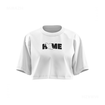 IranMyHome Over Sized Crop Top 01 White