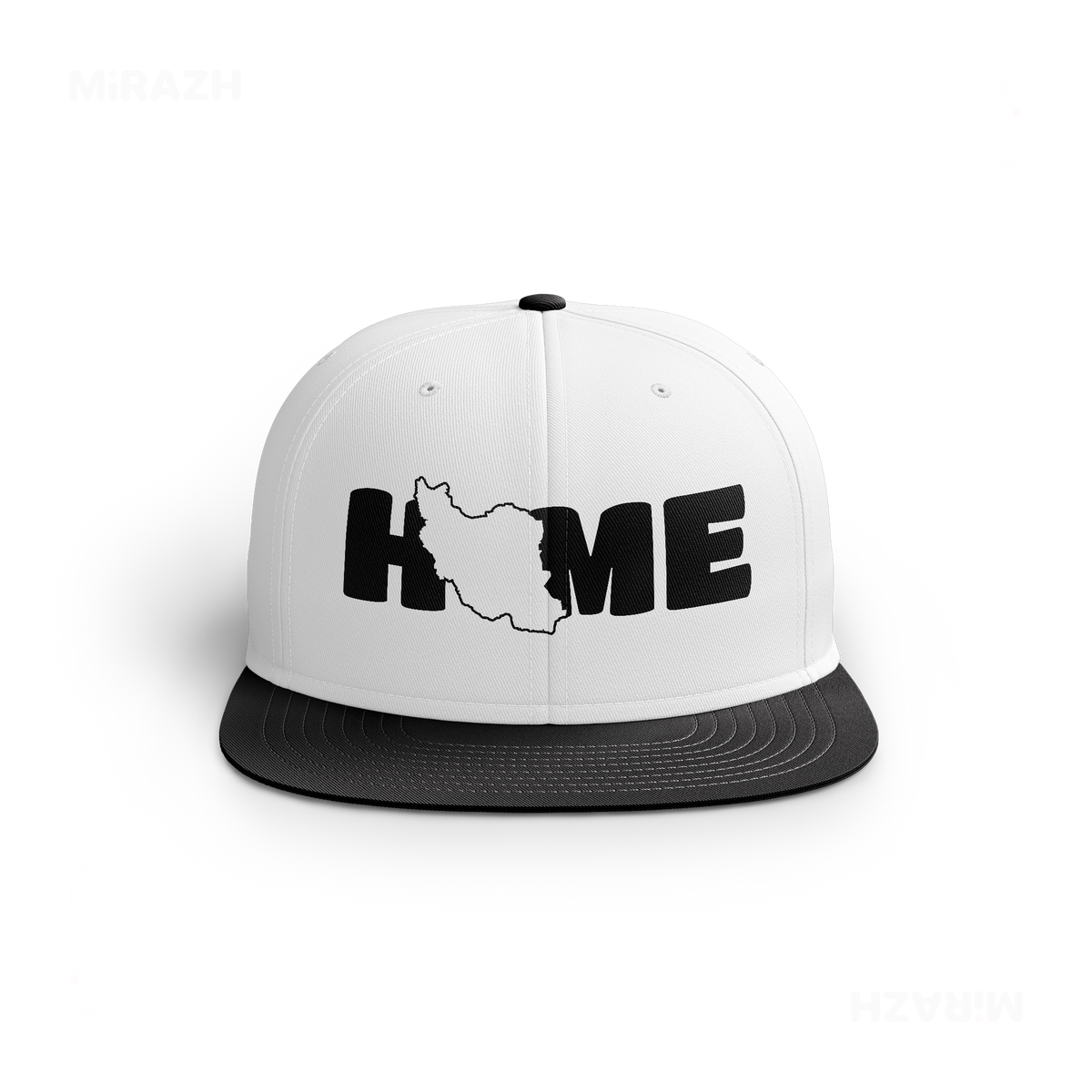 IranMyHome Snapback Caps 01 White Black DTF