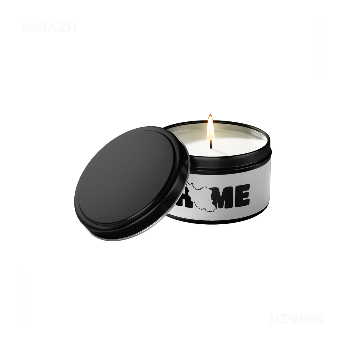 IranMyHome Tin Candle 01 Black