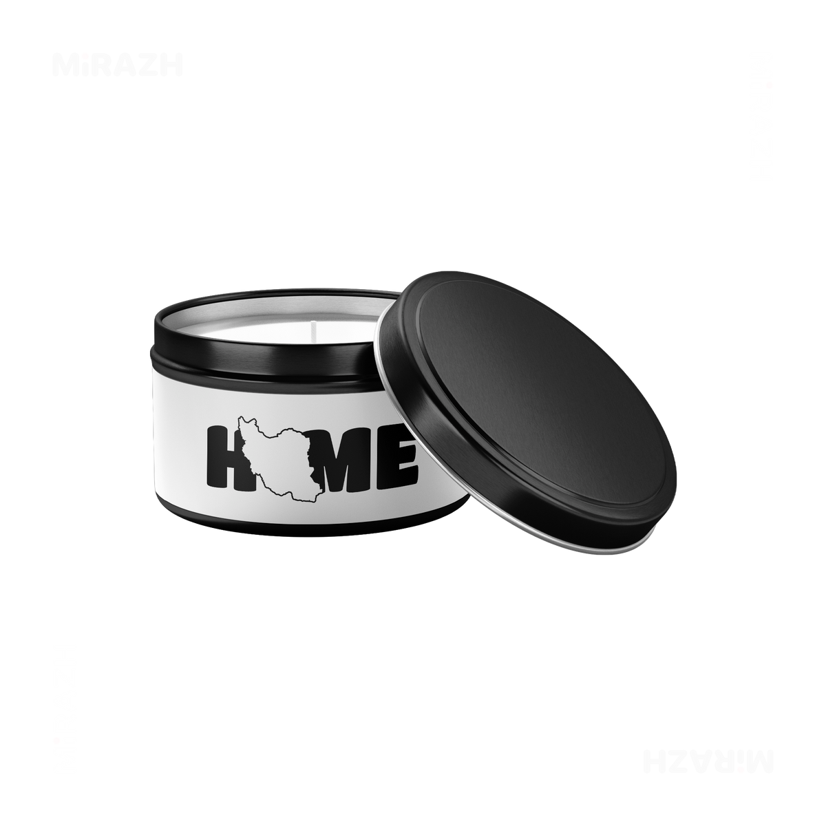 IranMyHome Tin Candle 03 Black