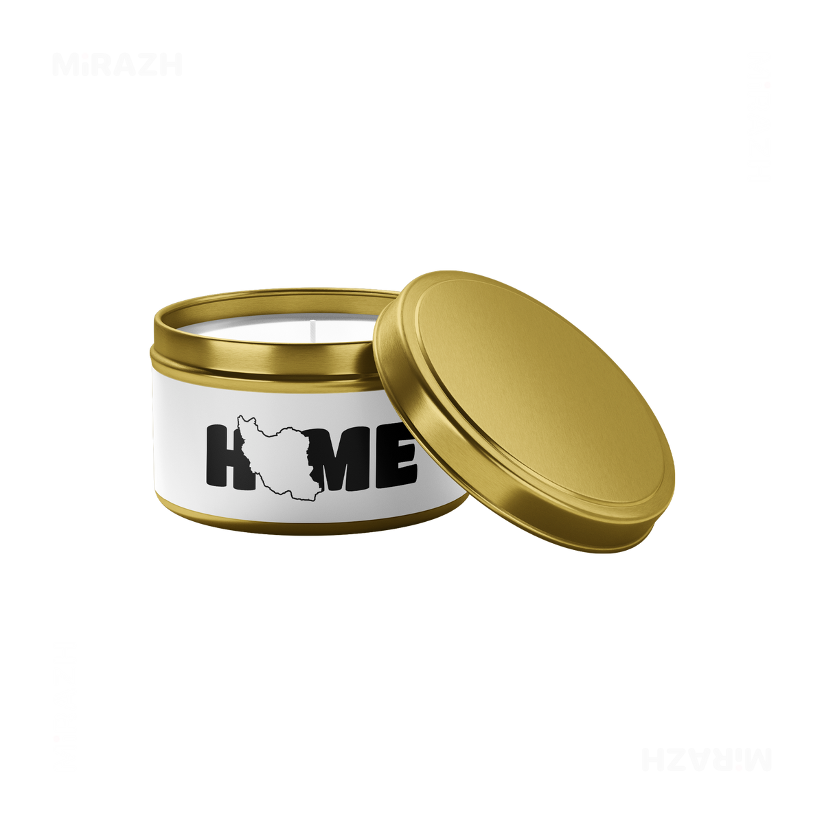 IranMyHome Tin Candle 03 Gold