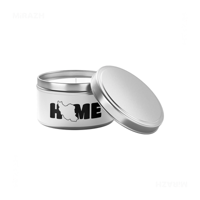 IranMyHome Tin Candle 03 Silver