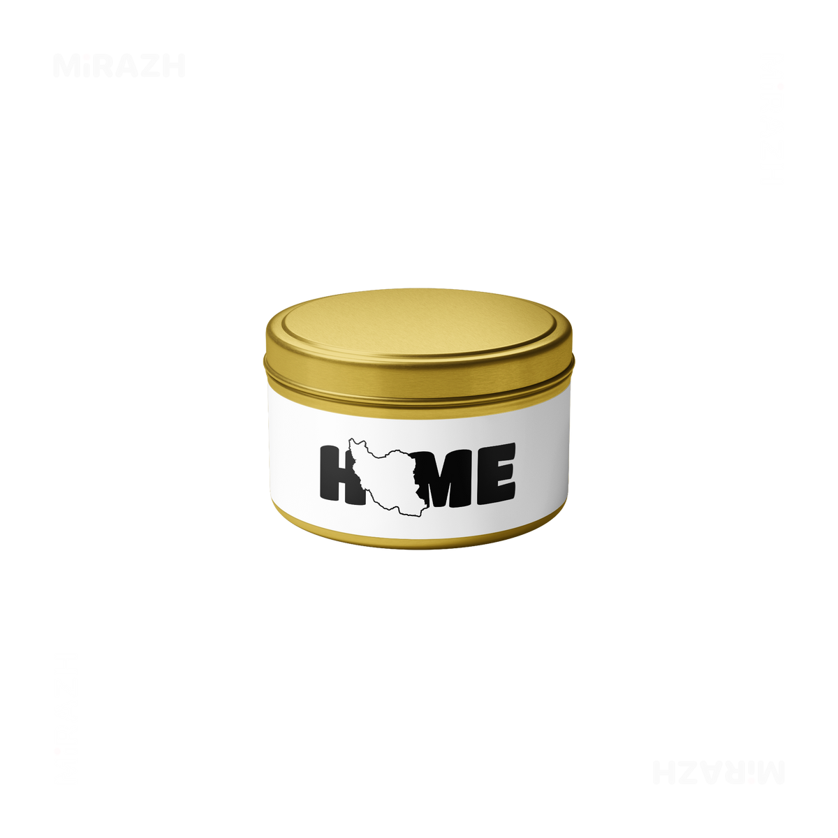 IranMyHome Tin Candle 04 Gold