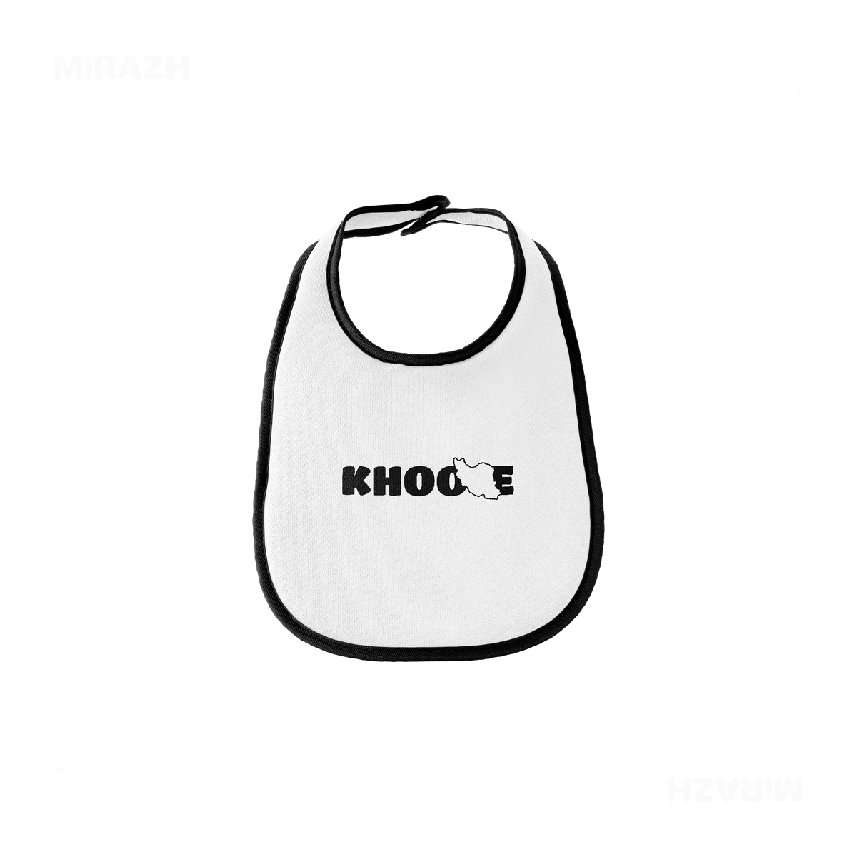 IranMyKhoone Baby Bibs 01 White Black