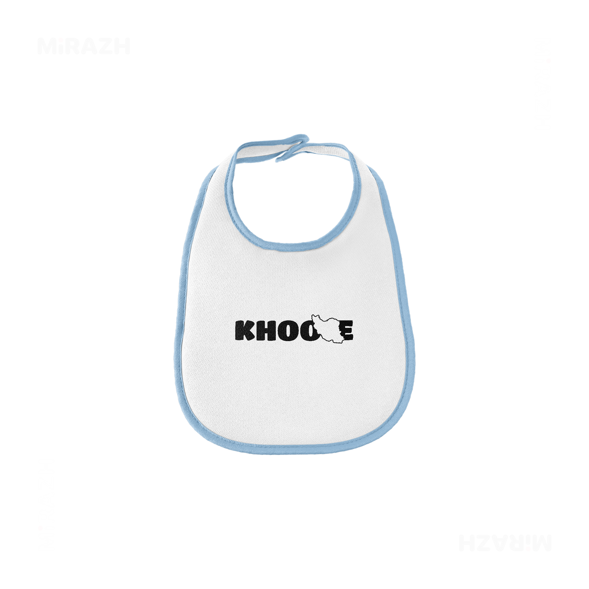 IranMyKhoone Baby Bibs 01 White Lightblue