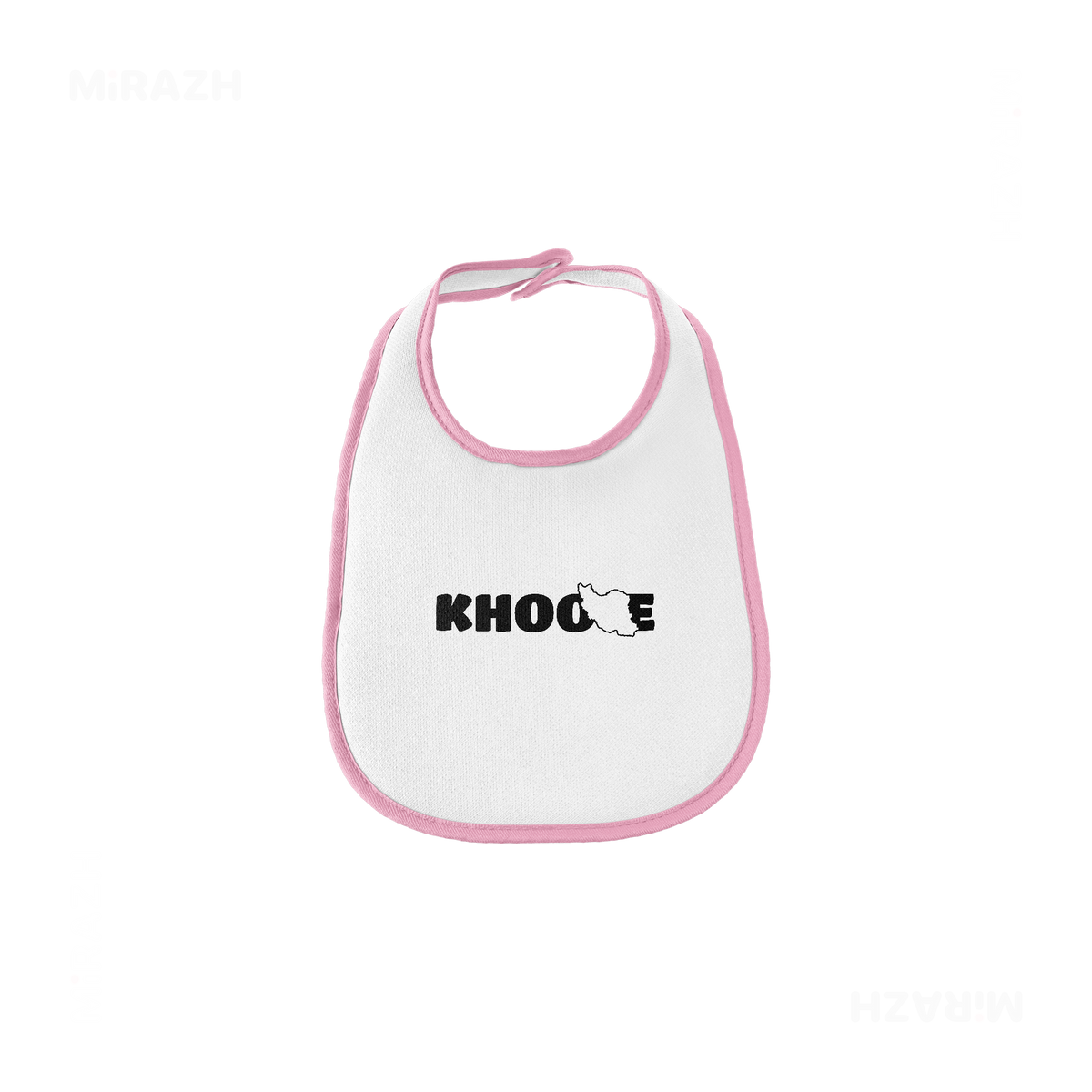 IranMyKhoone Baby Bibs 01 White Pink