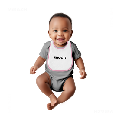 IranMyKhoone Baby Bibs 05 White Pink