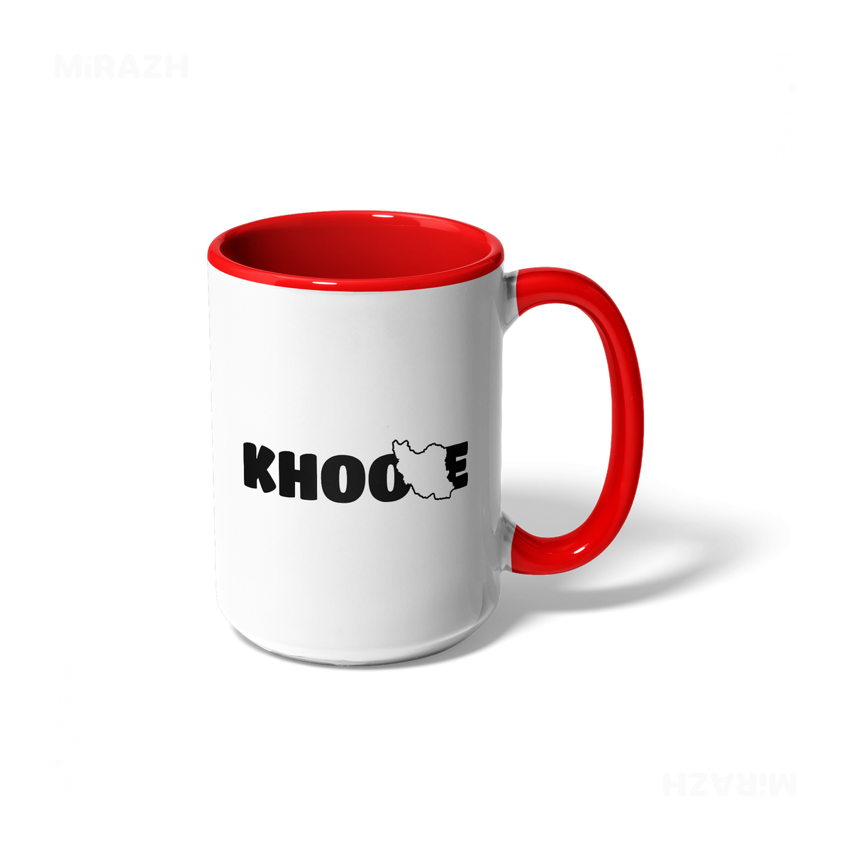 IranMyKhoone Ceramic Mug 01 White Red