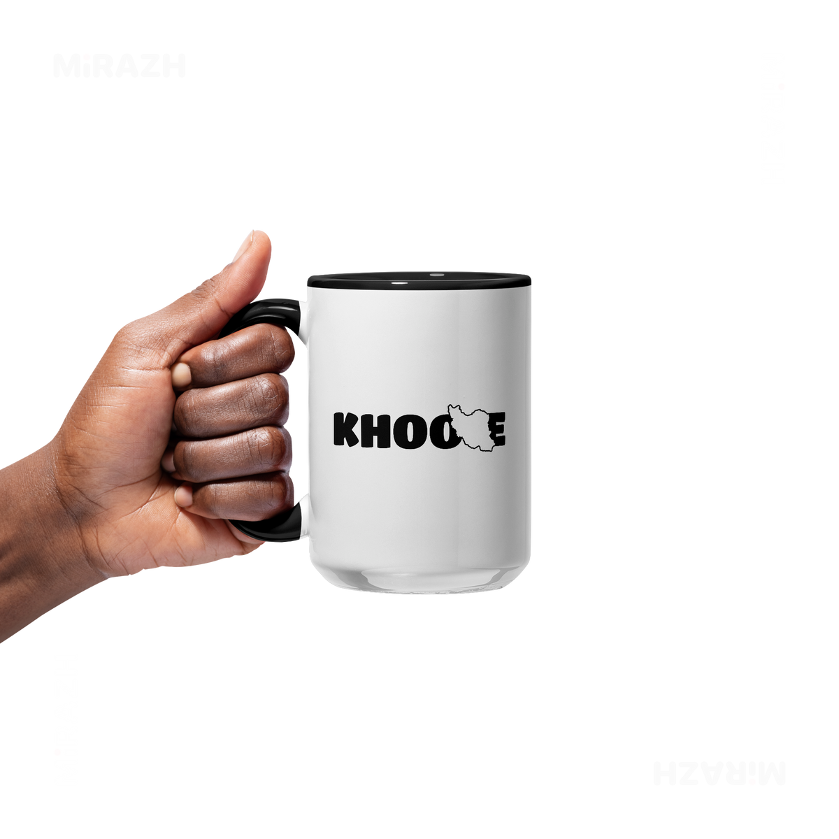 IranMyKhoone Ceramic Mug 05 White Black