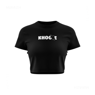 IranMyKhoone Fitted Crop Top 01 Black