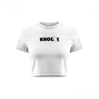 IranMyKhoone Fitted Crop Top 01 White