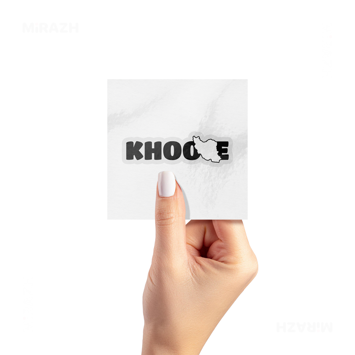 IranMyKhoone Kiss Cut Sticker 02 Clear