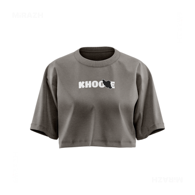 IranMyKhoone Over Sized Crop Top 01 Faded Grey