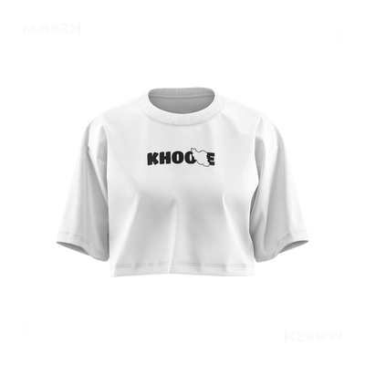IranMyKhoone Over Sized Crop Top 01 White