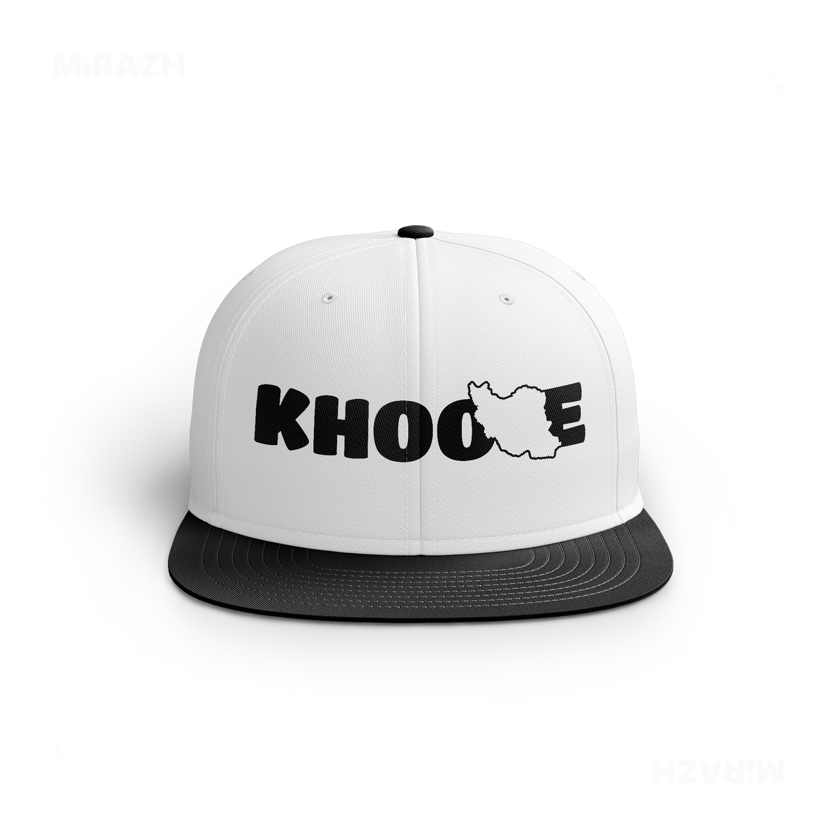 IranMyKhoone Snapback Caps 01 White Black DTF