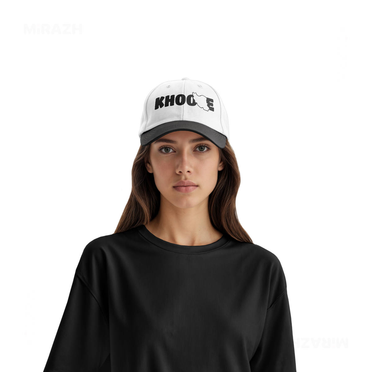 IranMyKhoone Snapback Caps 07 White Black DTF