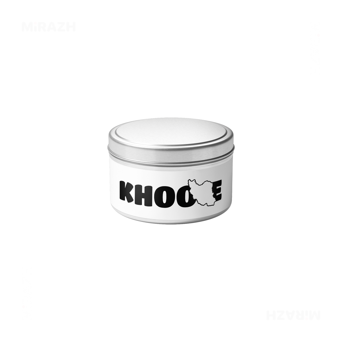 IranMyKhoone Tin Candle 04 Silver