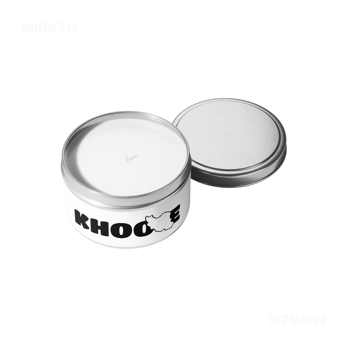 IranMyKhoone Tin Candle 05 Silver