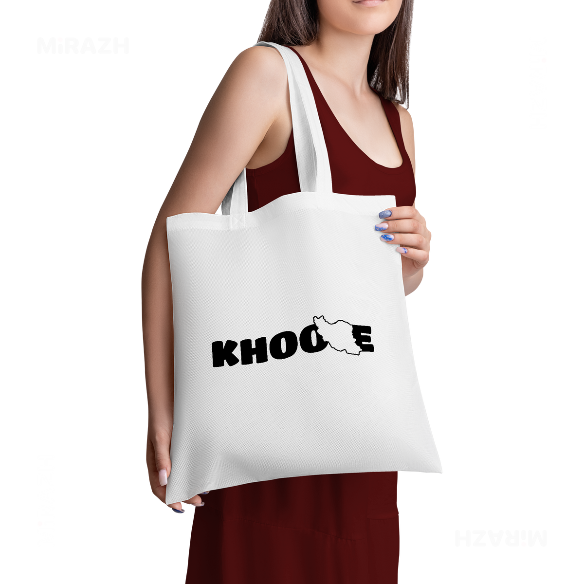 IranMyKhoone Tote Bags 02 White