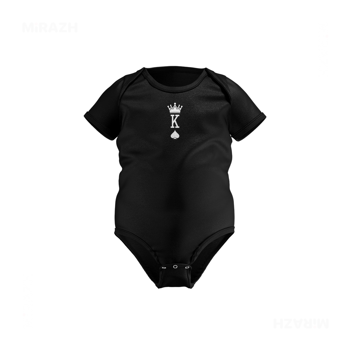 KingOfSpades Baby Onesies 01 Black