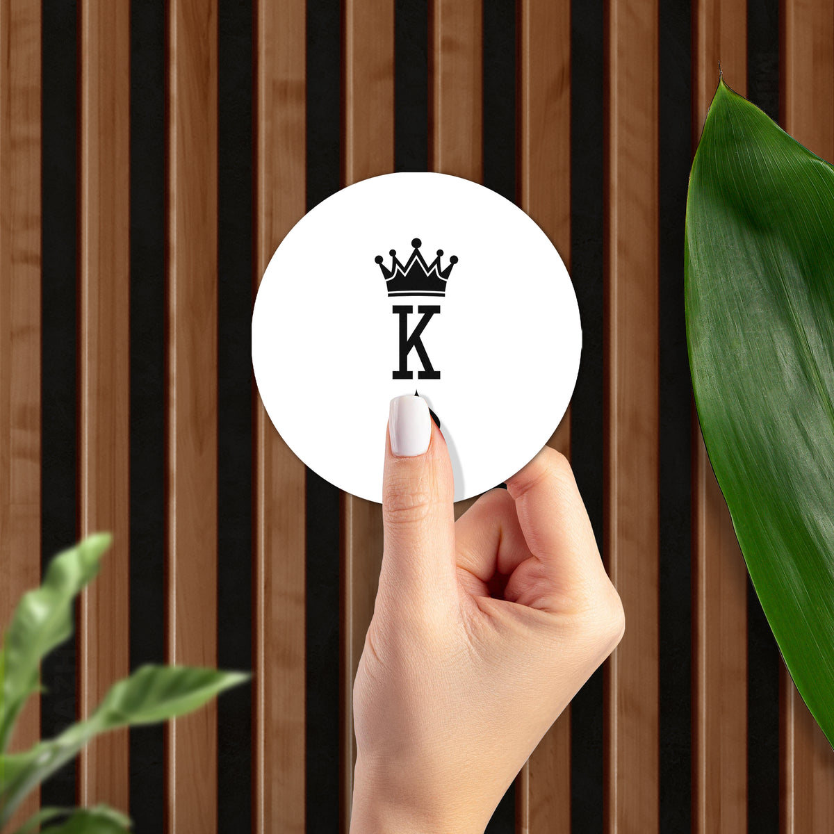 KingOfSpades Ceramic Coaster 02 Round