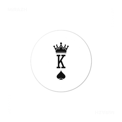 KingOfSpades Ceramic Coaster 03 Round
