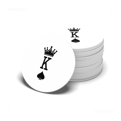 KingOfSpades Ceramic Coaster 06 Round