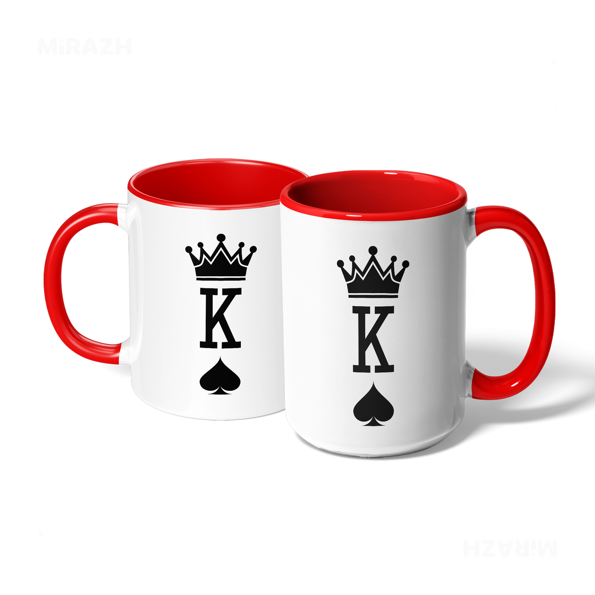 KingOfSpades Ceramic Mug 07 White Red