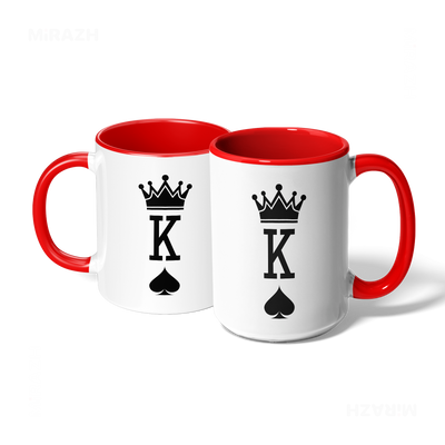 KingOfSpades Ceramic Mug 07 White Red
