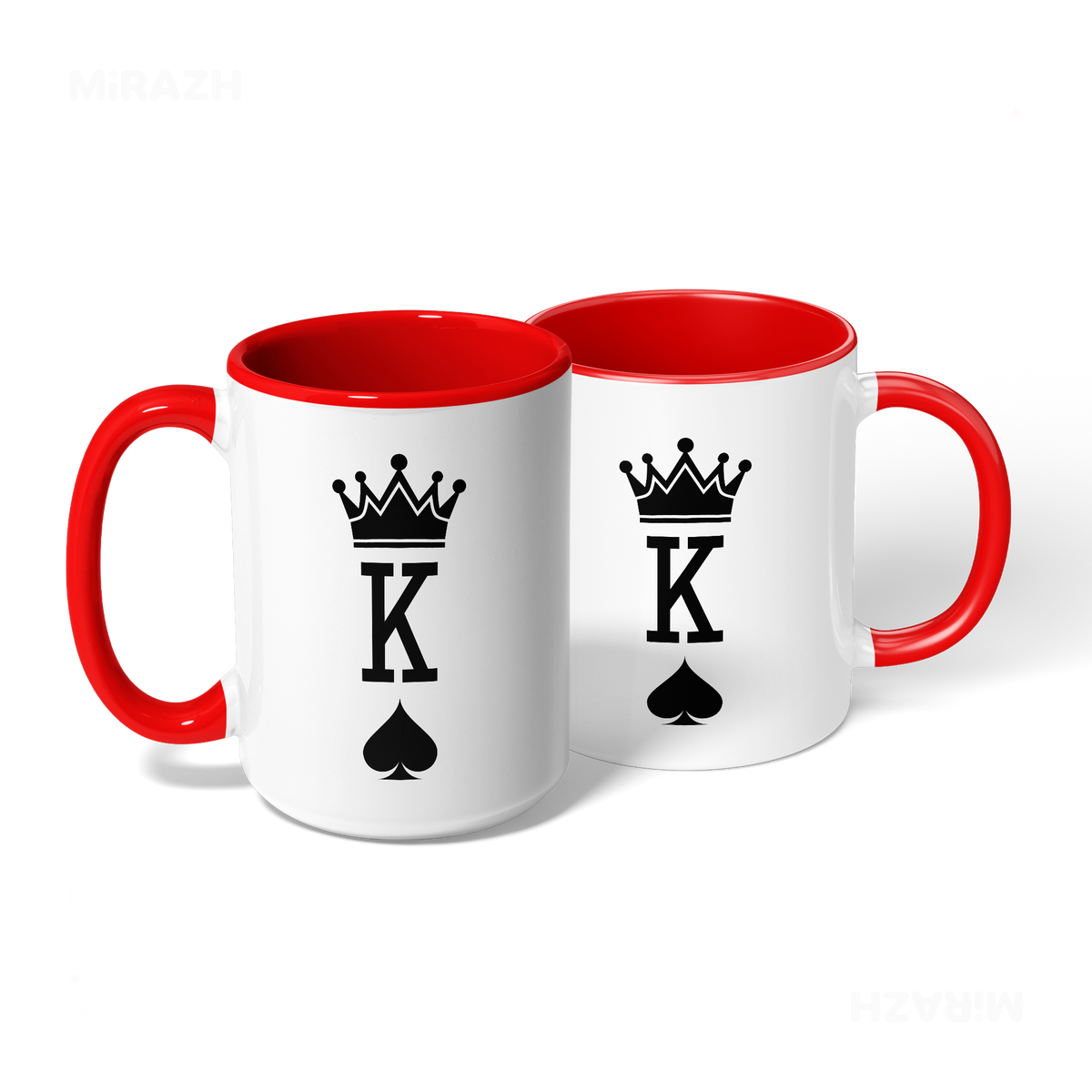 KingOfSpades Ceramic Mug 08 White Red