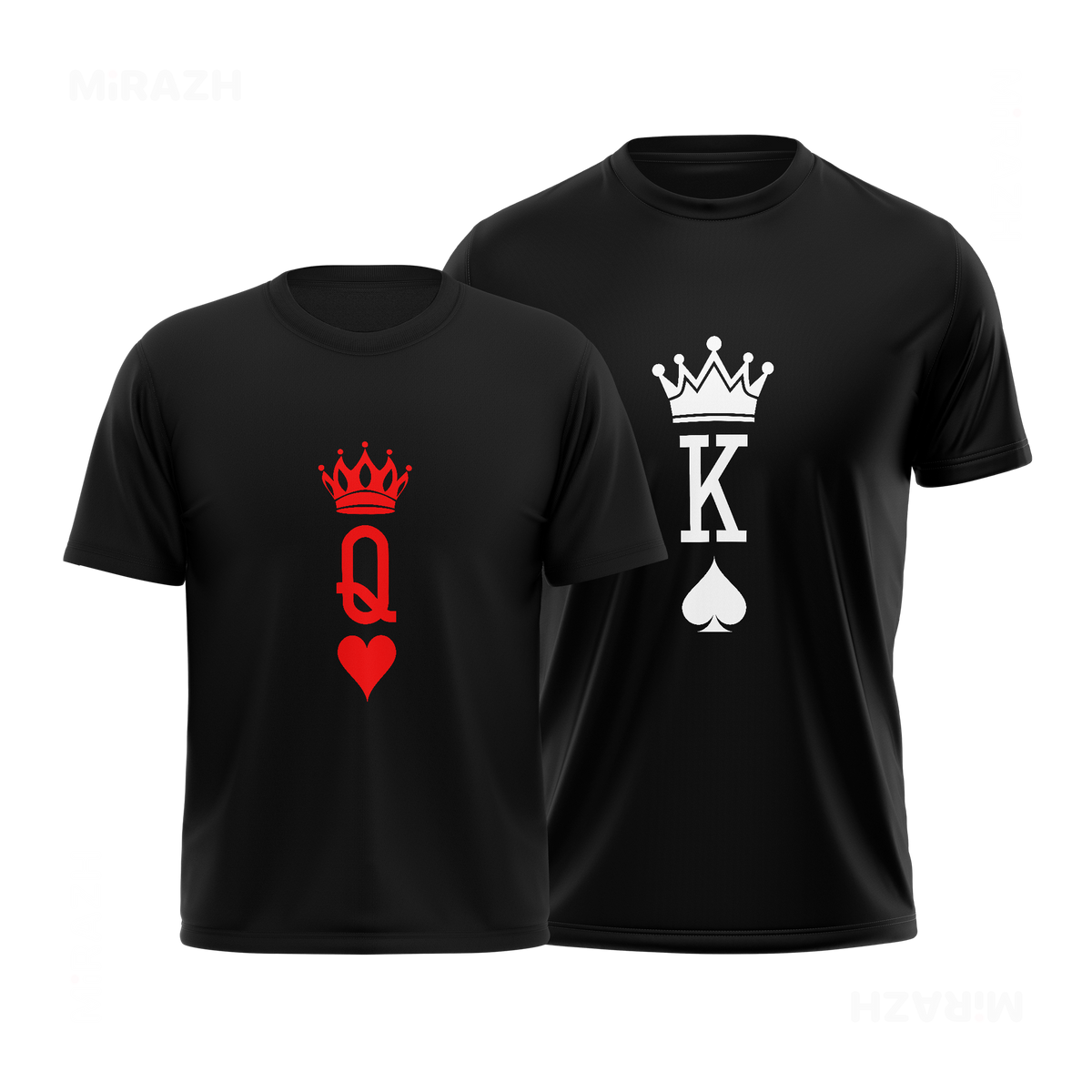 KingOfSpades Couple T Shirt 01 Black