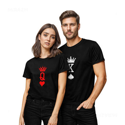 KingOfSpades Couple T Shirt 02 Black