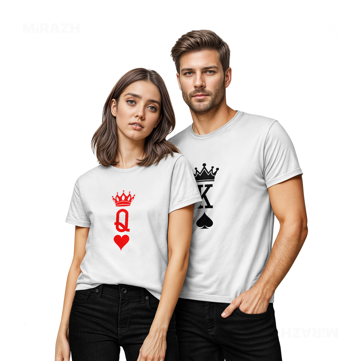 KingOfSpades Couple T Shirt 02 White