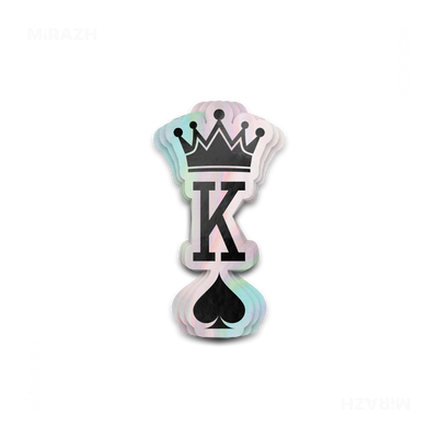 KingOfSpades Die Cut Holographic Sticker 01