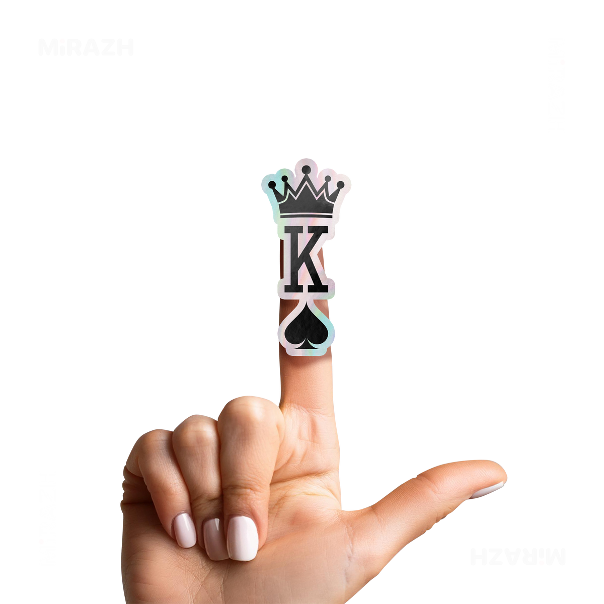 KingOfSpades Die Cut Holographic Sticker 02