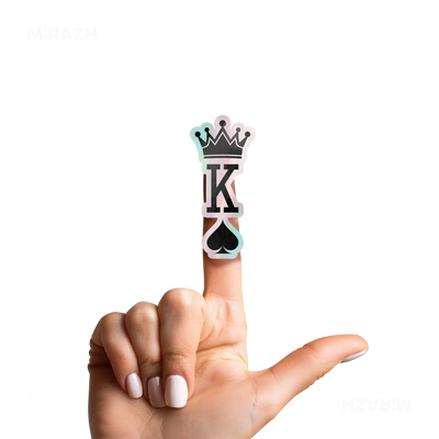 KingOfSpades Die Cut Holographic Sticker 02
