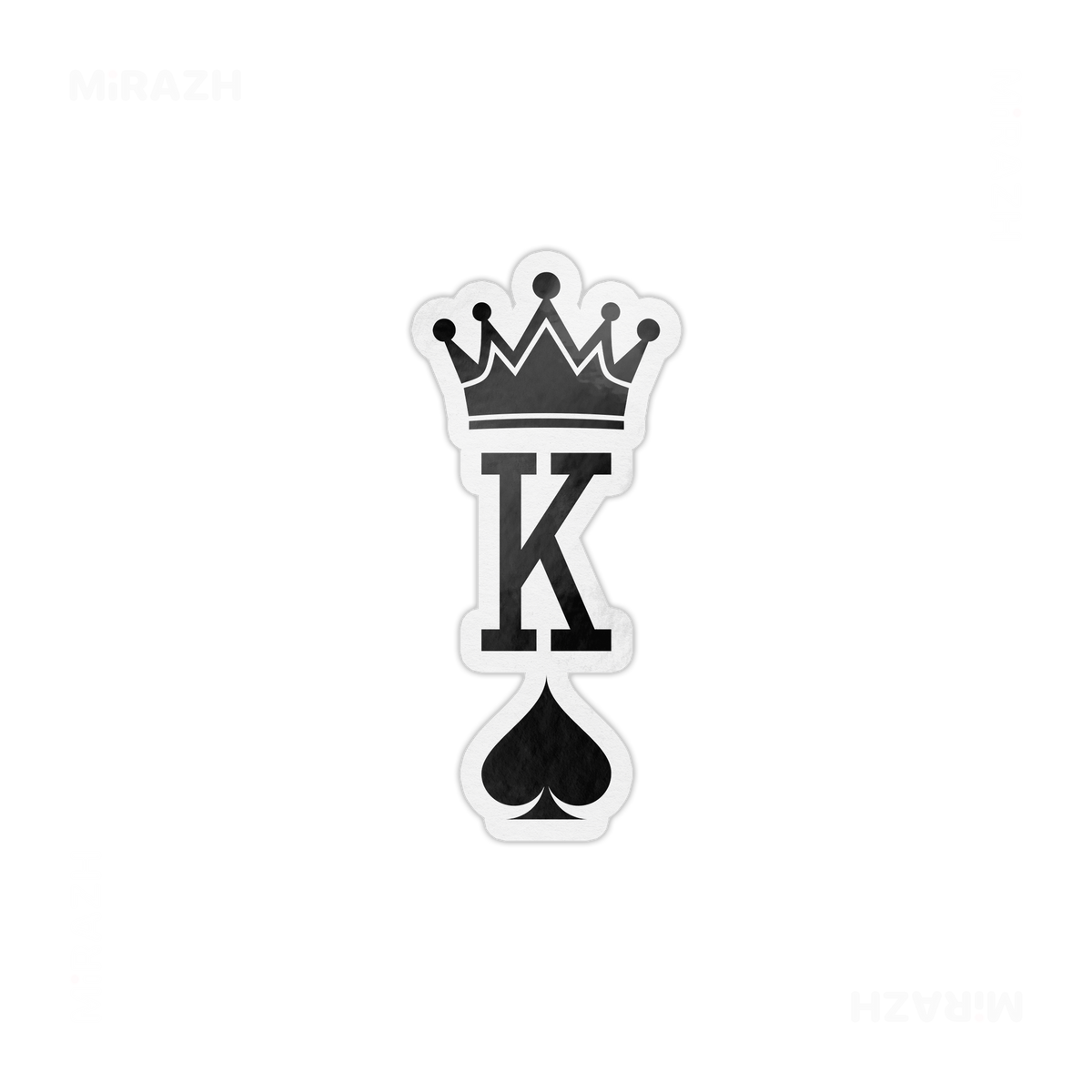 KingOfSpades Die Cut Magnet 01