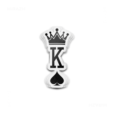 KingOfSpades Die Cut Outdoor Sticker 01 White