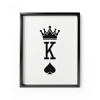 KingOfSpades Framed Poster 01 Black Aluminum