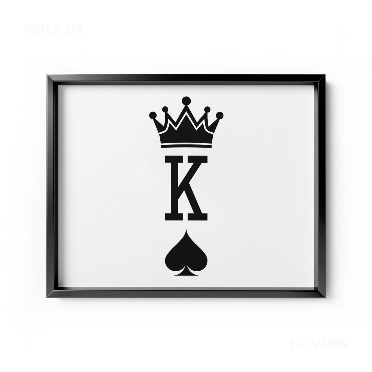 KingOfSpades Framed Poster 03 Black Aluminum