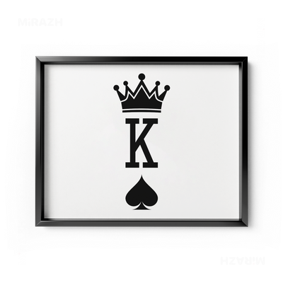 KingOfSpades Framed Poster 03 Black Aluminum